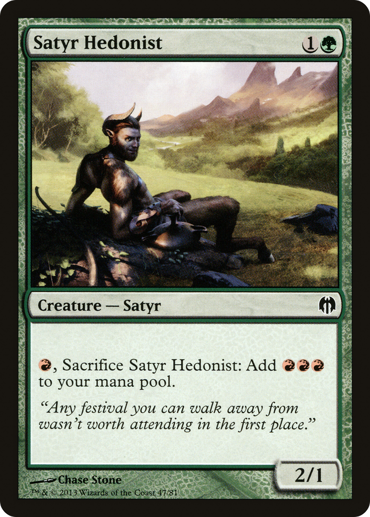Image of Satyr Hedonist (DDL-047) - Duel Decks: Heroes vs. Monsters