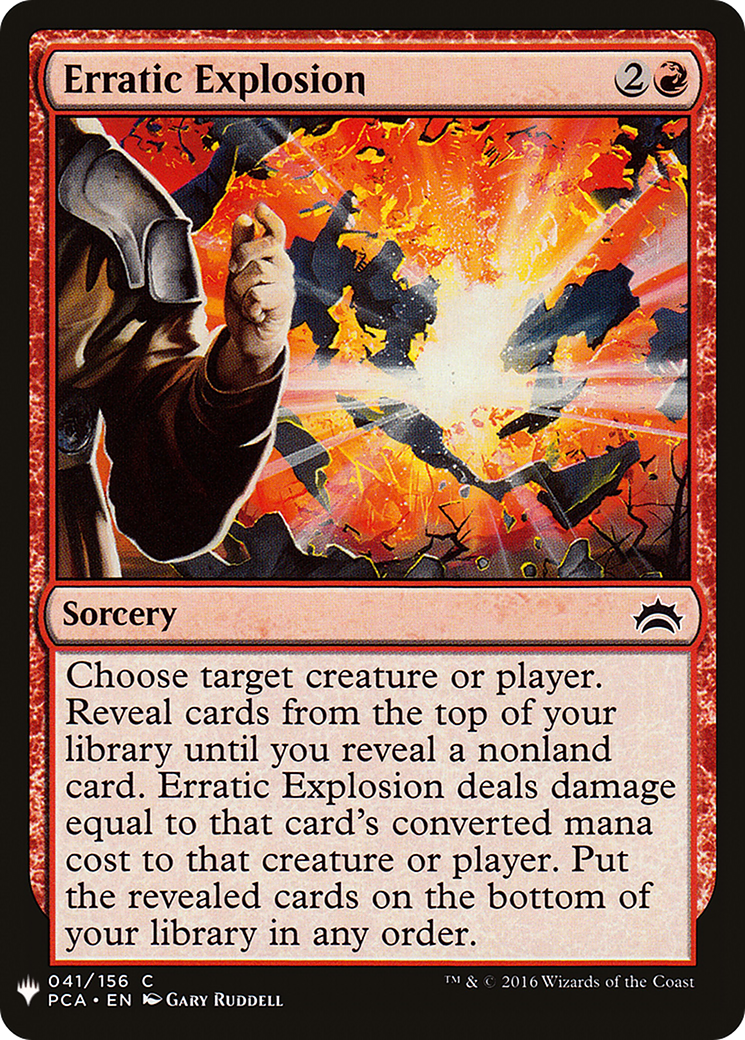 Image of Erratic Explosion (LIST-041) - The List