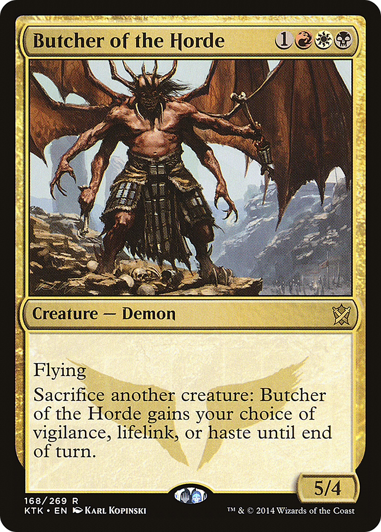 Image of Butcher of the Horde (KTK-168) - Khans of Tarkir Foil