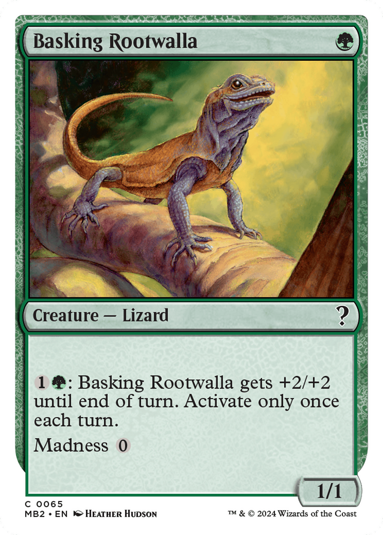 Image of Basking Rootwalla (White Border) (MB2-065) - Mystery Booster 2