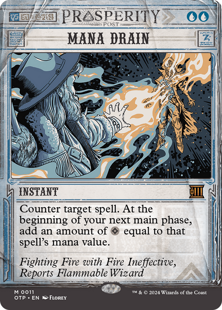 Image of Mana Drain (OTP-011) - Breaking News: (Showcase) (Borderless) Foil
