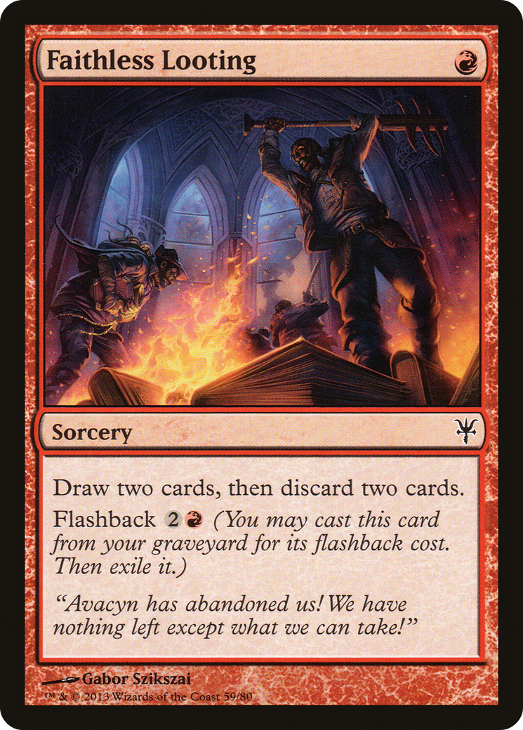 Image of Faithless Looting (DDK-059) - Duel Decks: Sorin vs. Tibalt