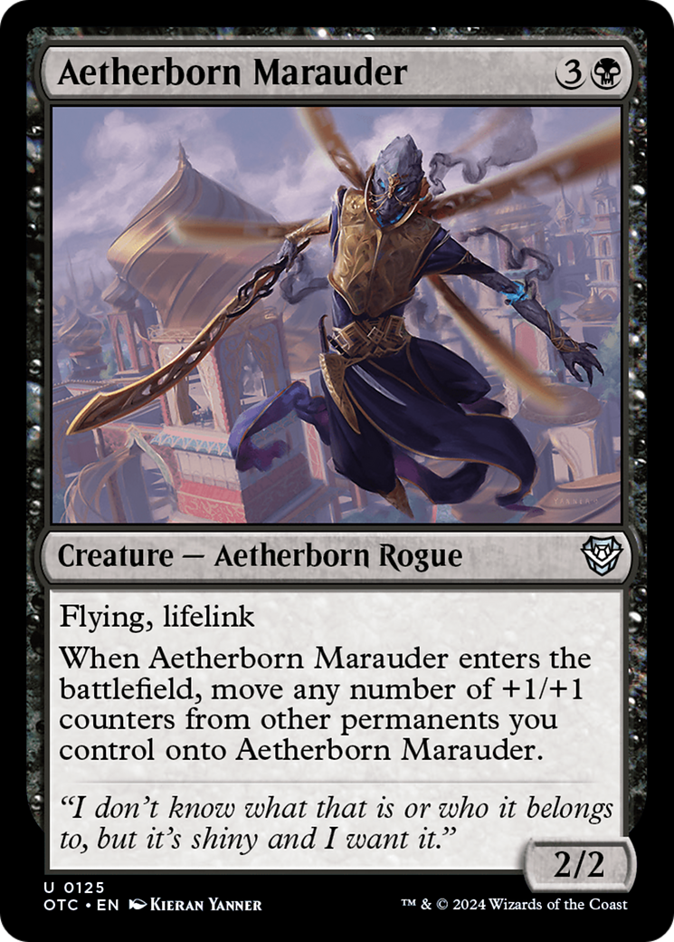 Image of Aetherborn Marauder (OTC-125) - Outlaws of Thunder Junction Commander
