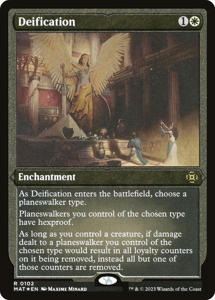 Image of Deification (MAT-102) - March of the Machine: The Aftermath Etched Foil