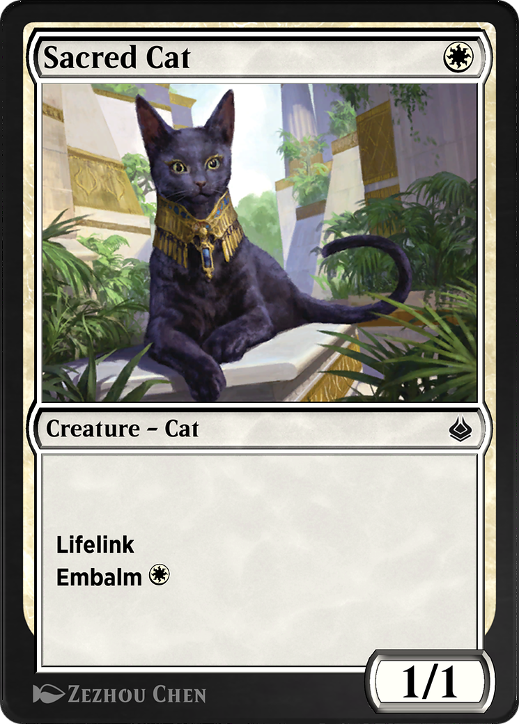 Image of Sacred Cat (AKR-034) - Amonkhet Remastered