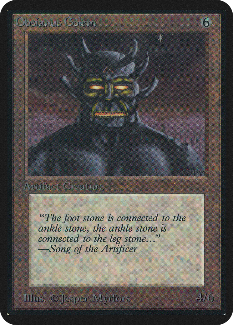 Image of Obsianus Golem (LEA-) - Limited Edition Alpha