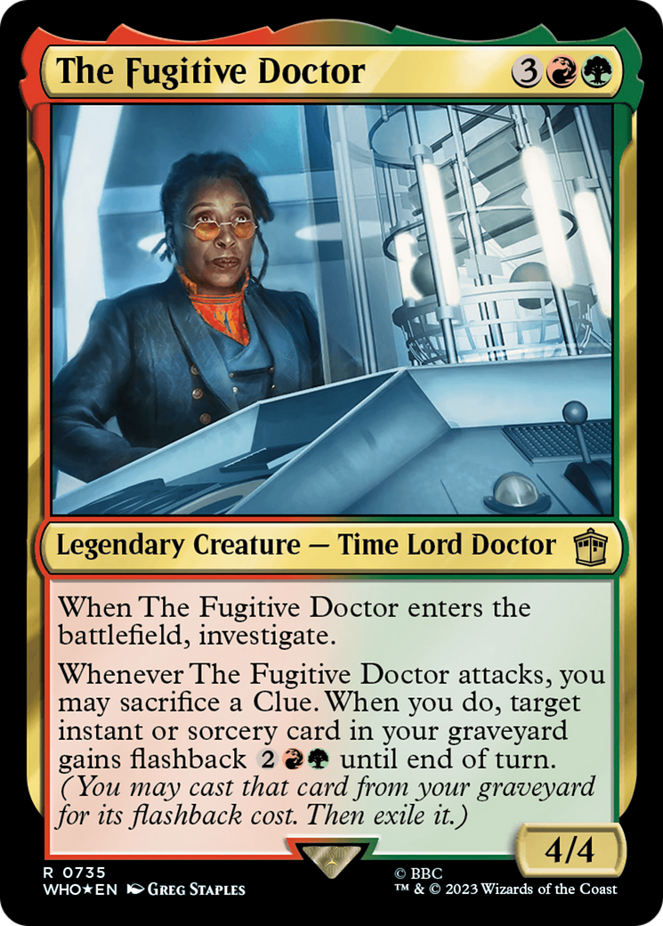 Image of The Fugitive Doctor (Surge Foil) (WHO-735) - Doctor Who Foil