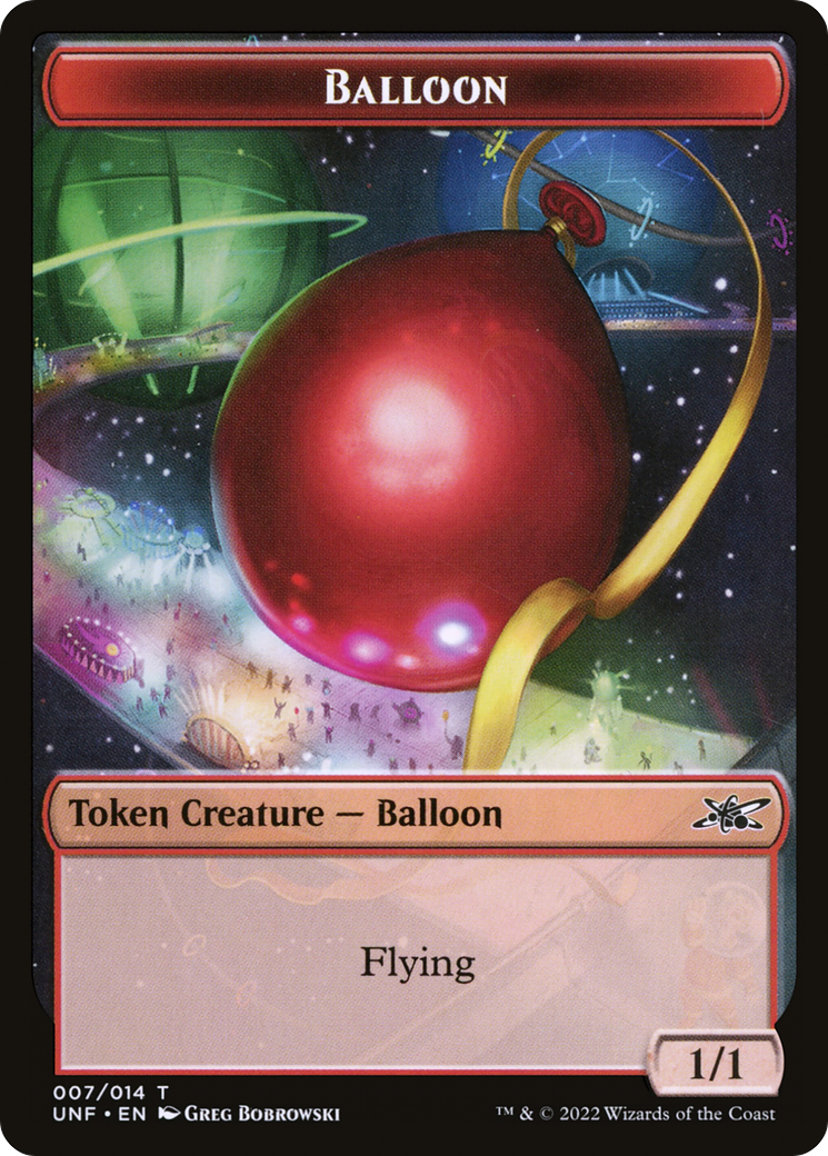 Image of Balloon Token (UNF-007) - Unfinity Tokens Foil