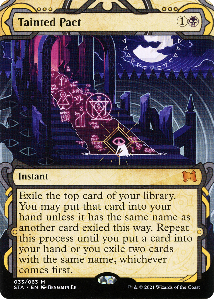 Image of Tainted Pact (STA-033) - Strixhaven Mystical Archive: (Showcase) (Borderless) Etched Foil