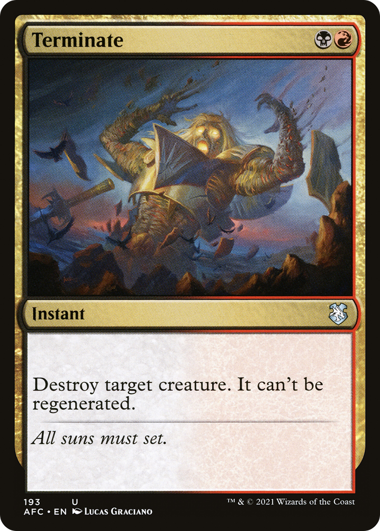 Image of Terminate (AFC-193) - Forgotten Realms Commander
