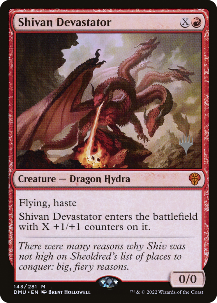Image of Shivan Devastator (PPDMU-143P) - Dominaria United Promos