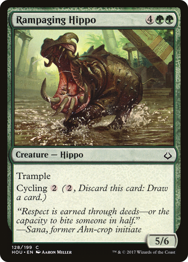 Image of Rampaging Hippo (HOU-128) - Hour of Devastation Foil