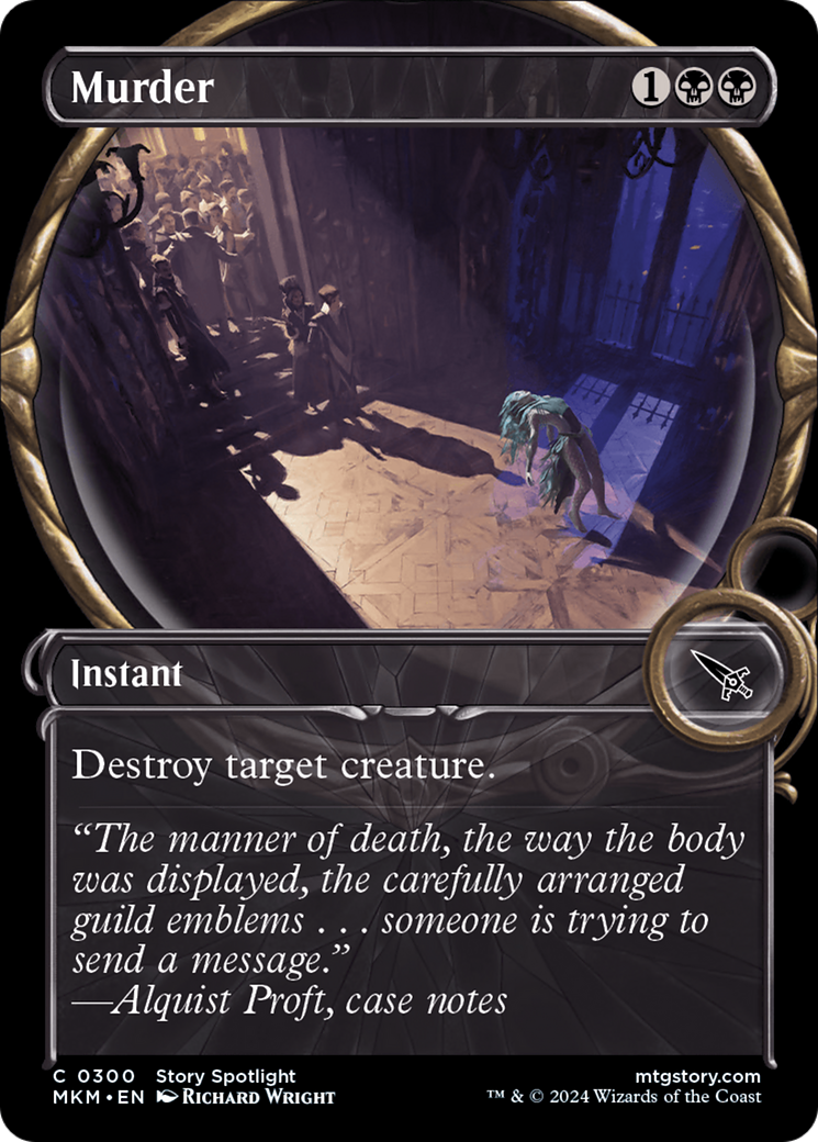 Image of Murder (Showcase) (MKM-300) - Murders at Karlov Manor: (Showcase) Foil