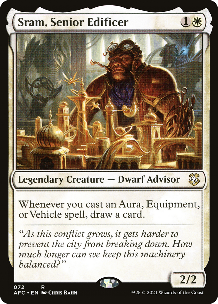 Image of Sram, Senior Edificer (AFC-072) - Forgotten Realms Commander