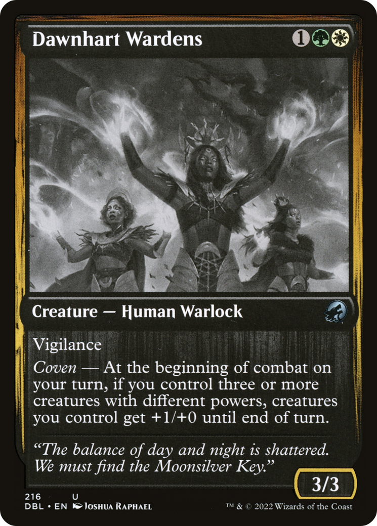 Image of Dawnhart Wardens (DBL-216) - Innistrad: Double Feature Foil