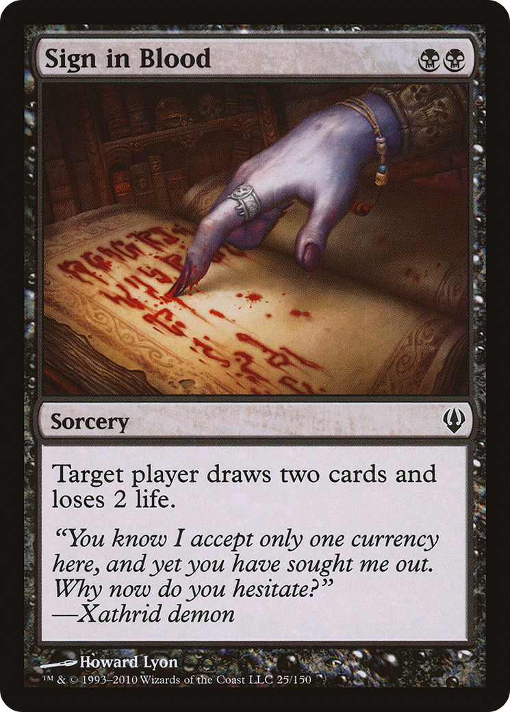 Image of Sign in Blood (ARC-025) - Archenemy