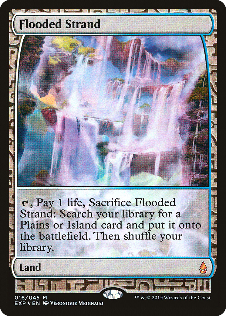Image of Flooded Strand (EXP-016) - Zendikar Expeditions Foil