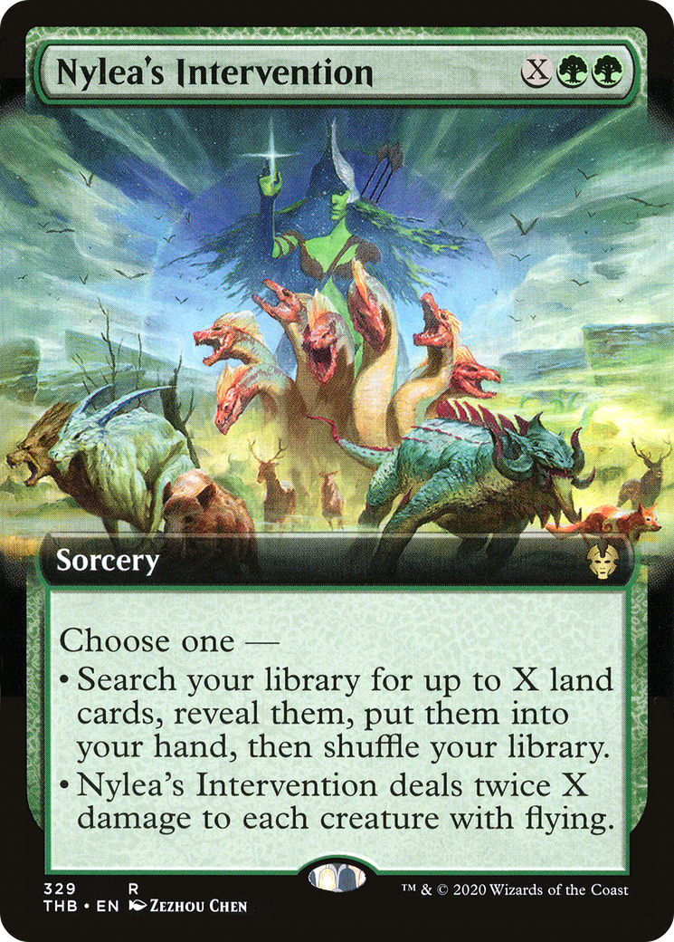 Image of Nylea's Intervention (Extended Art) (THB-329) - Theros Beyond Death: (Extended Art) Foil