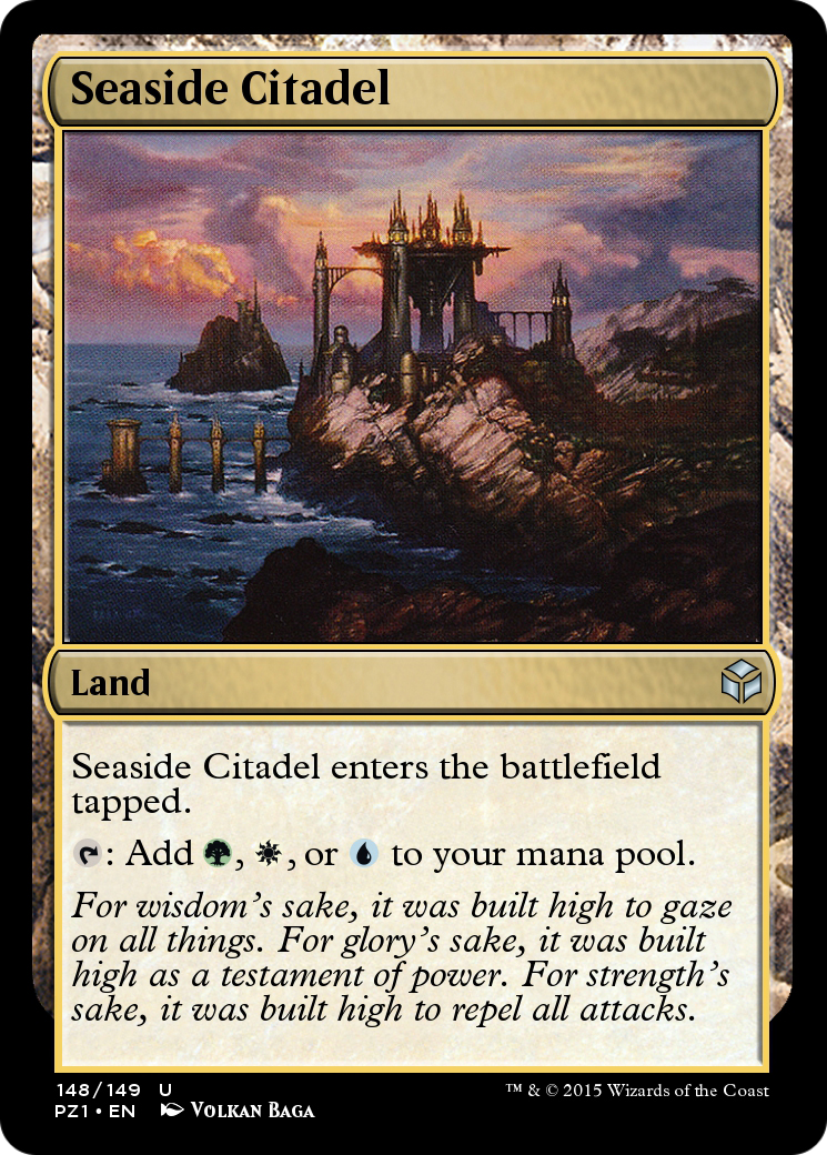 Image of Seaside Citadel (PZ1-148) - Legendary Cube Prize Pack Foil