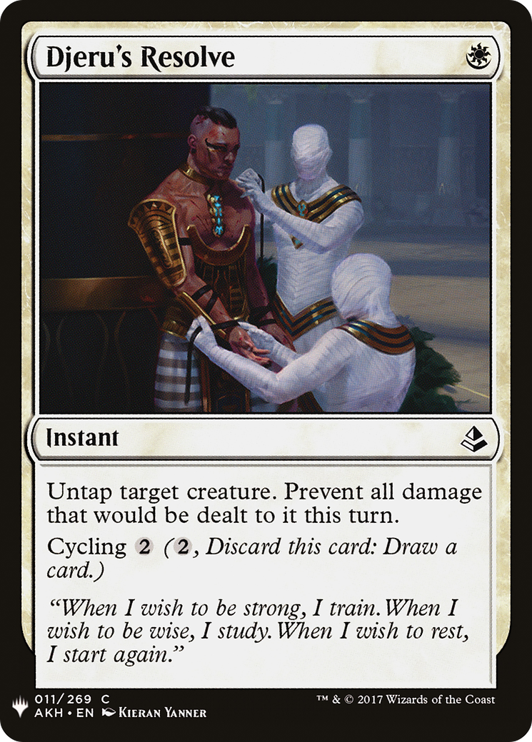 Image of Djeru's Resolve (LIST-011) - The List