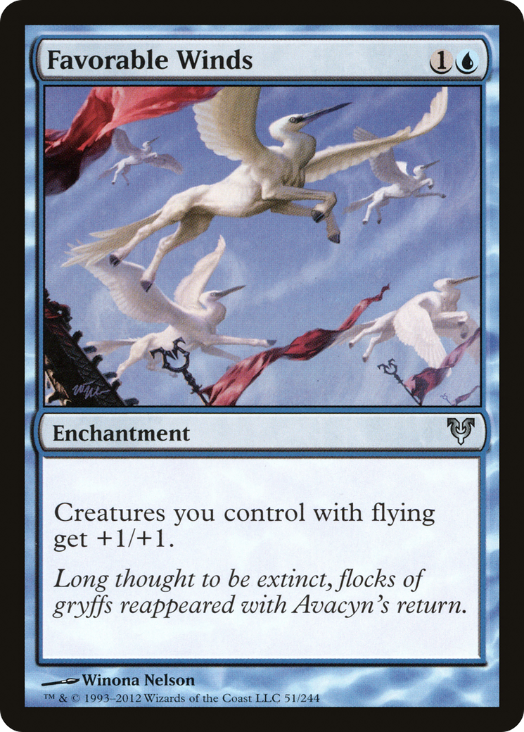 Image of Favorable Winds (AVR-051) - Avacyn Restored Foil
