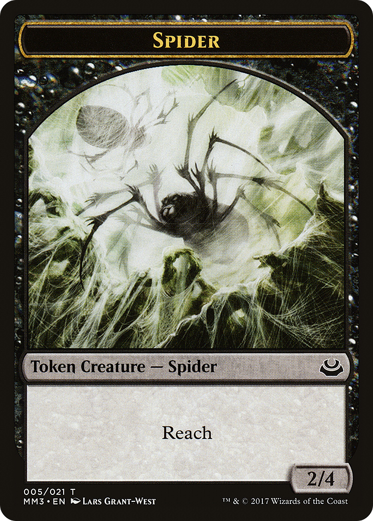 Image of Spider Token (MM3-005) - Modern Masters 2017 Tokens