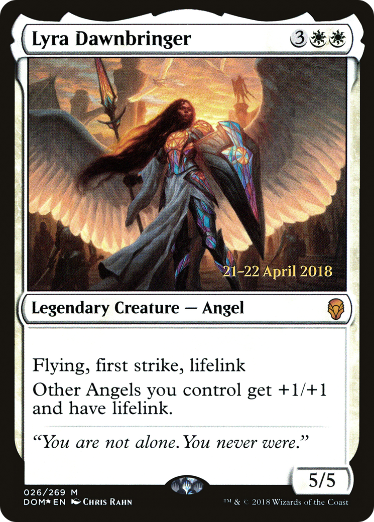 Image of Lyra Dawnbringer (PRE-026) - Dominaria Promos Foil