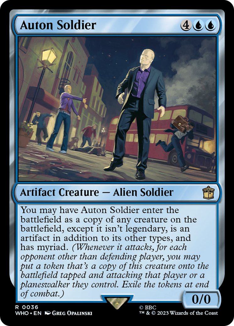 Image of Auton Soldier (WHO-036) - Doctor Who Foil