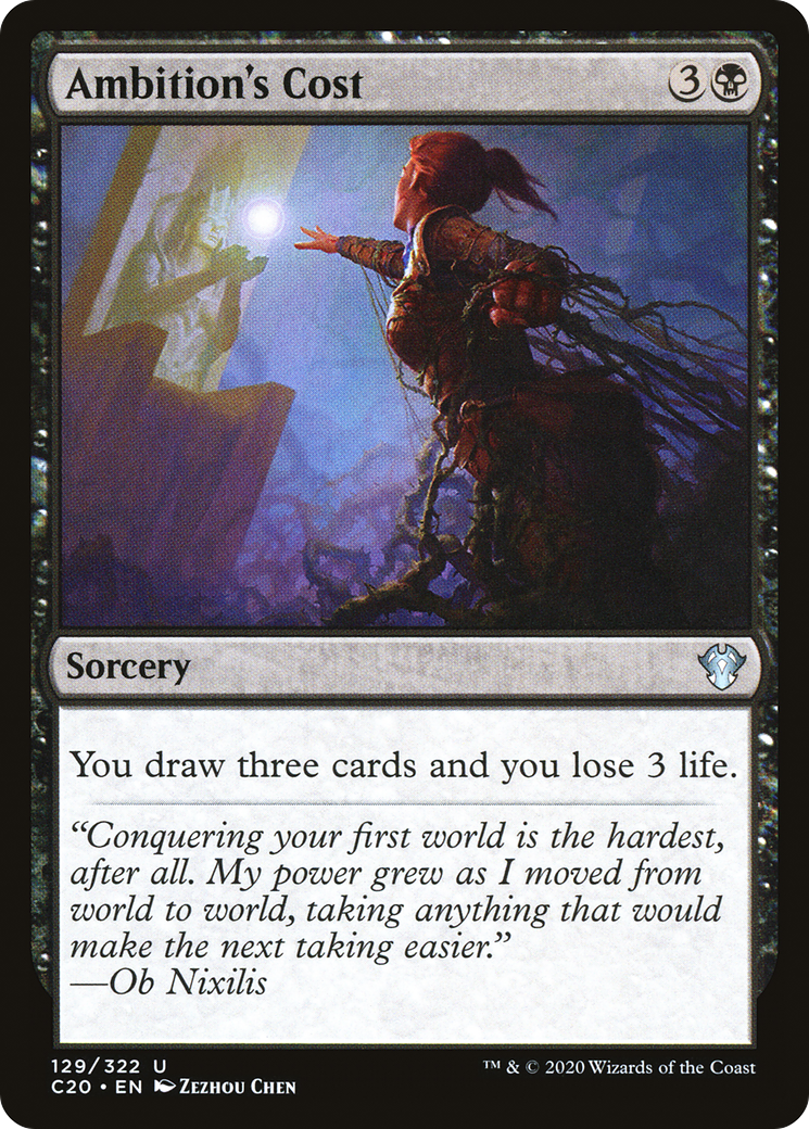 Image of Ambition's Cost (C20-129) - Commander 2020