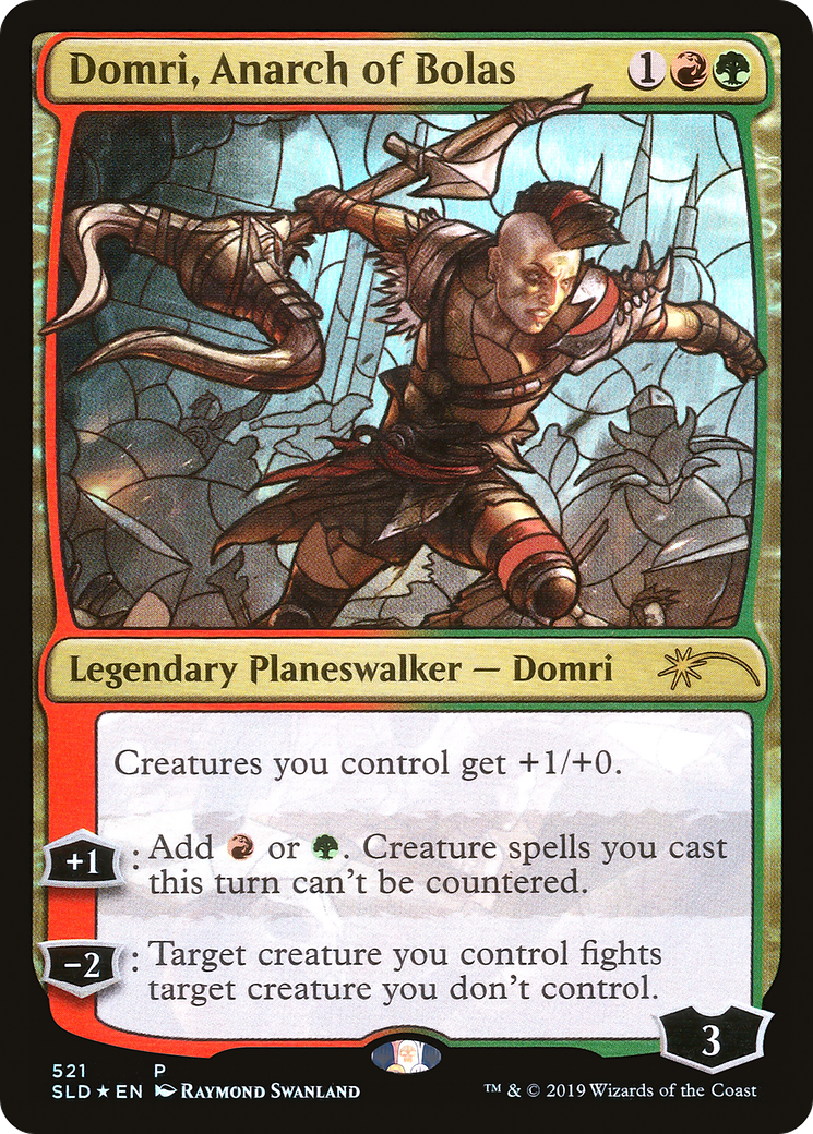 Image of Domri, Anarch of Bolas (Stained Glass) (SLD-521) - Secret Lair Drop Foil