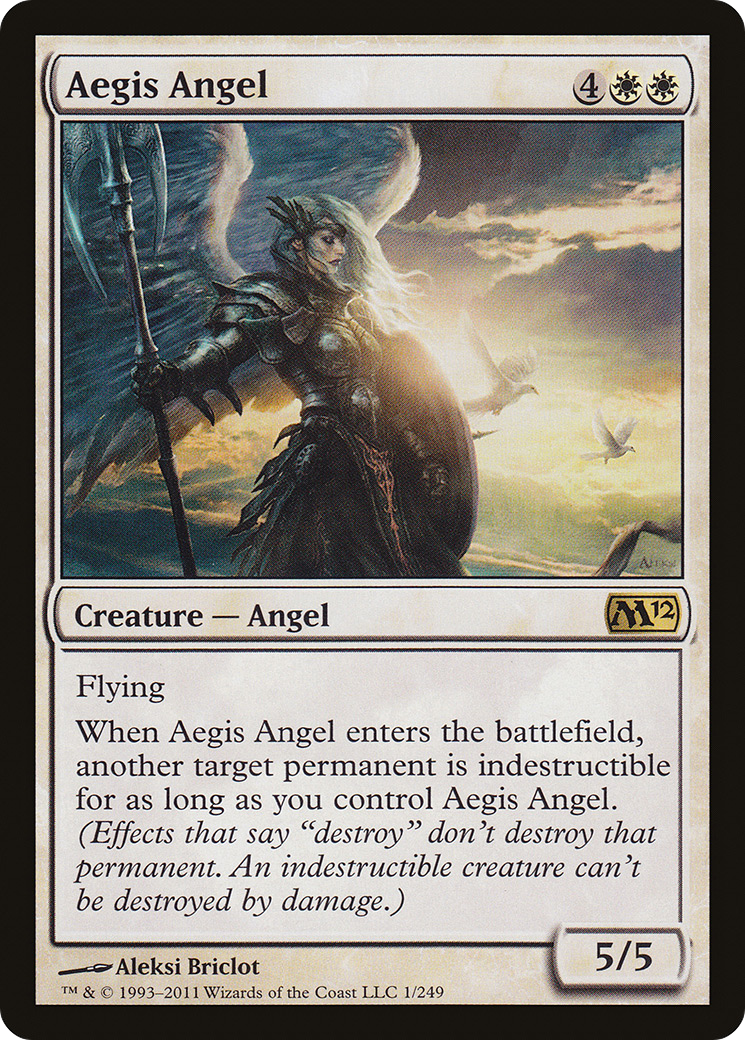 Image of Aegis Angel (M12-001) - Magic 2012 Foil