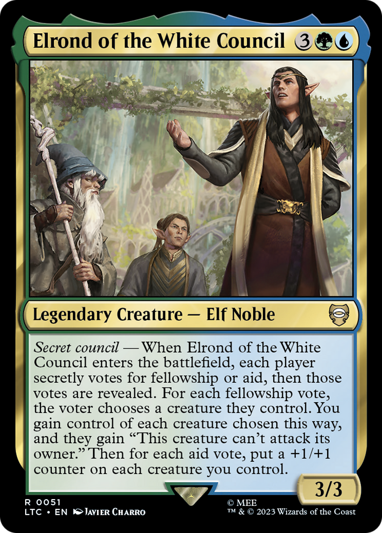 Image of Elrond of the White Council (LTC-051) - Tales of Middle-earth Commander