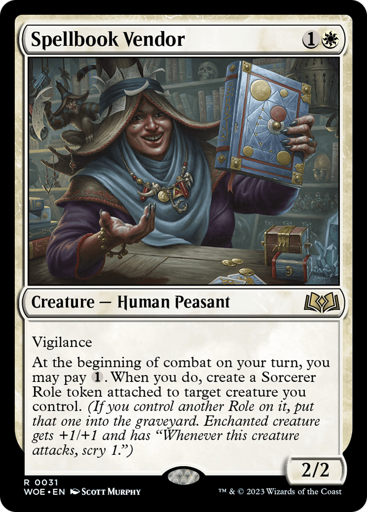 Image of Spellbook Vendor (WOE-031) - Wilds of Eldraine Foil
