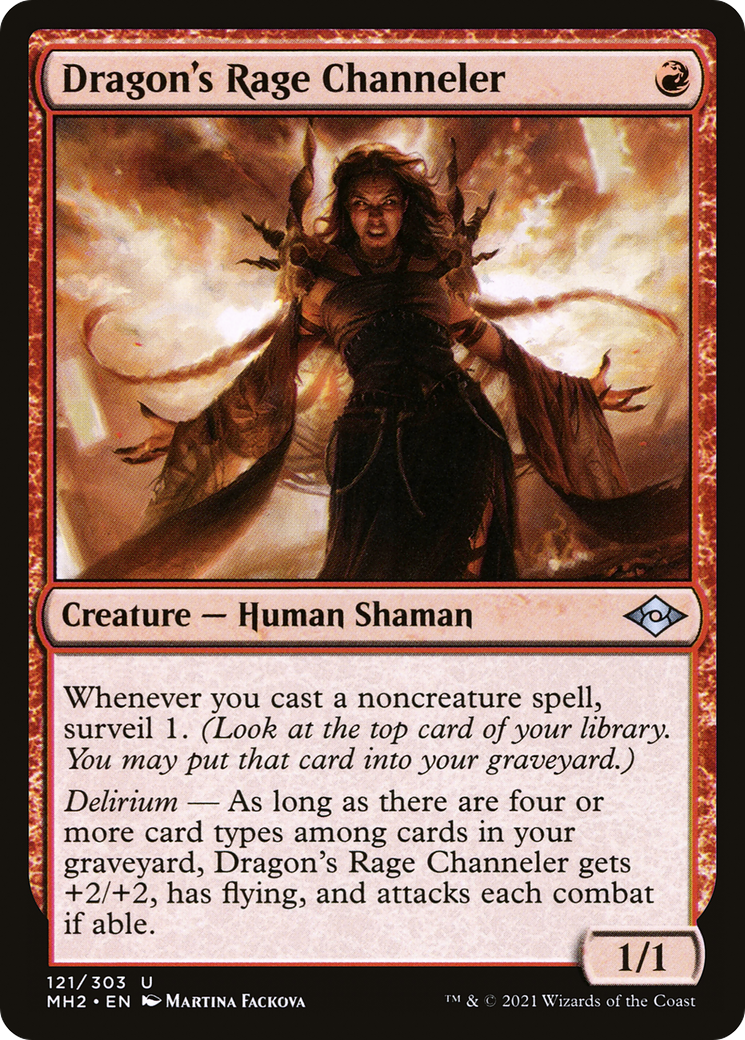 Image of Dragon's Rage Channeler (MH2-121) - Modern Horizons 2 Foil