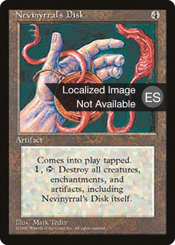 Image of Nevinyrral's Disk (4BB-) - Fourth Edition Foreign Black Border