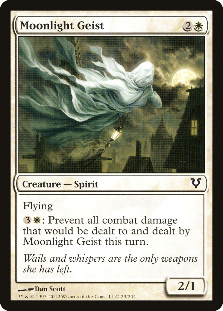 Image of Moonlight Geist (AVR-029) - Avacyn Restored Foil