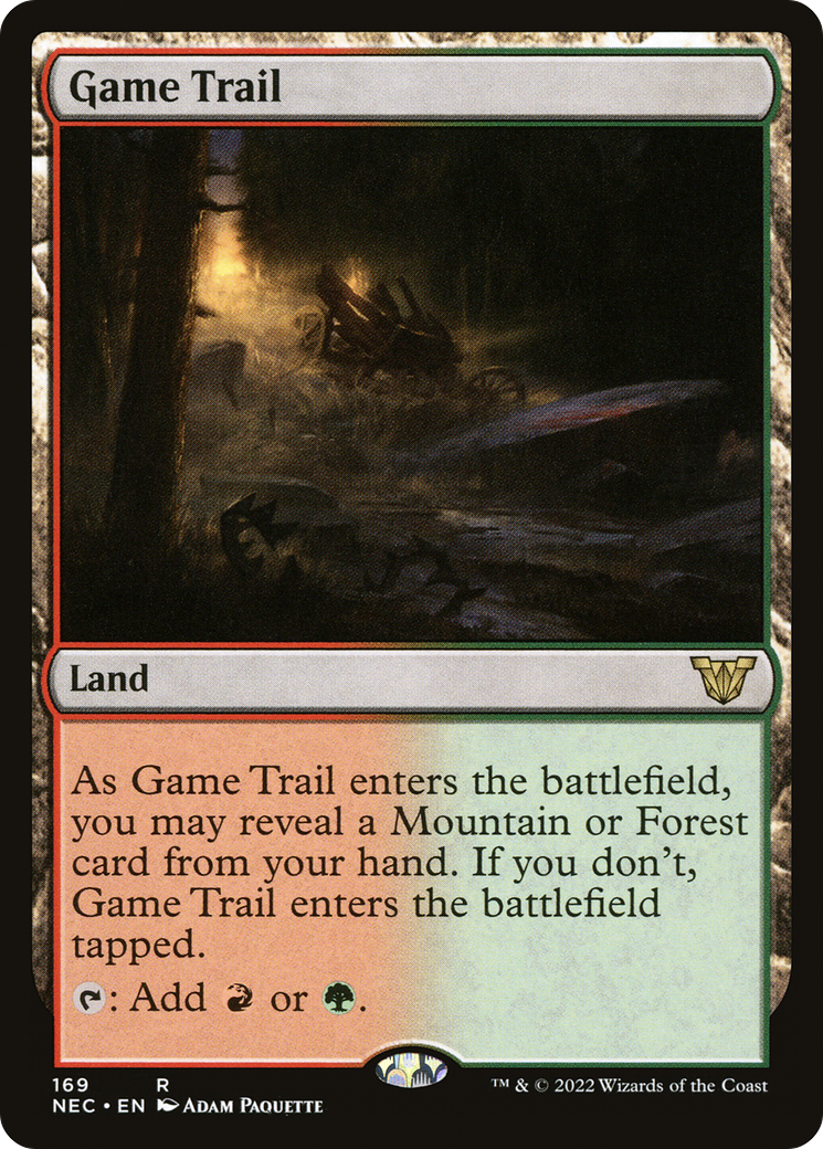 Image of Game Trail (NEC-169) - Neon Dynasty Commander
