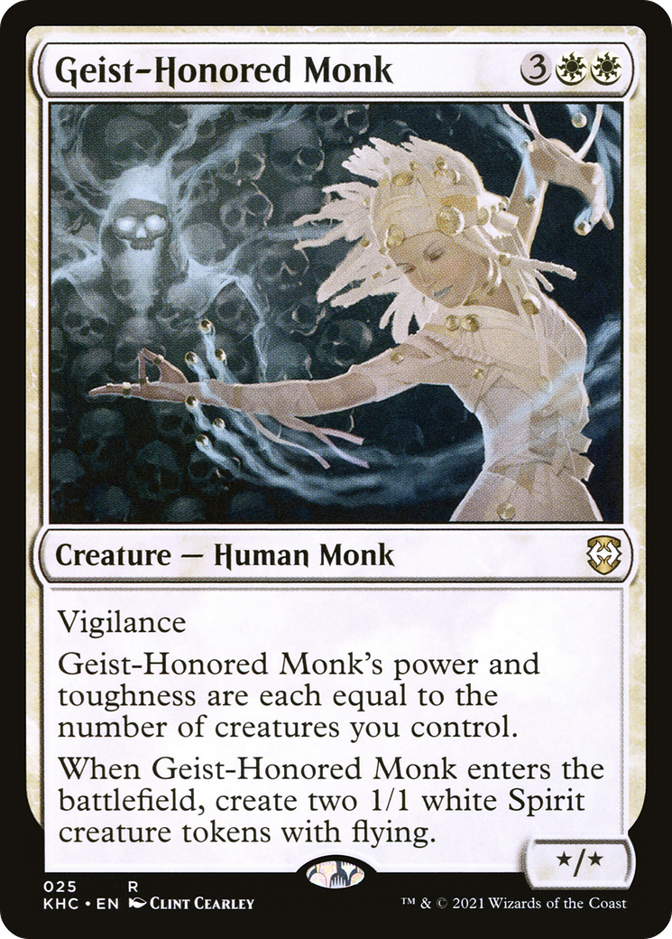 Image of Geist-Honored Monk (KHC-025) - Kaldheim Commander