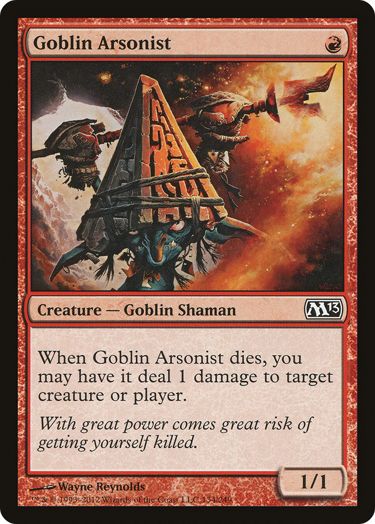 Image of Goblin Arsonist (M13-134) - Magic 2013 Foil
