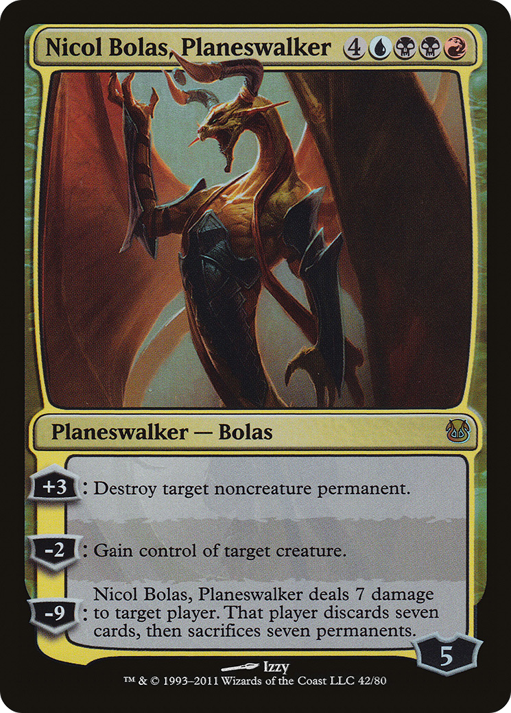 Image of Nicol Bolas, Planeswalker (DDH-042) - Duel Decks: Ajani vs. Nicol Bolas Foil