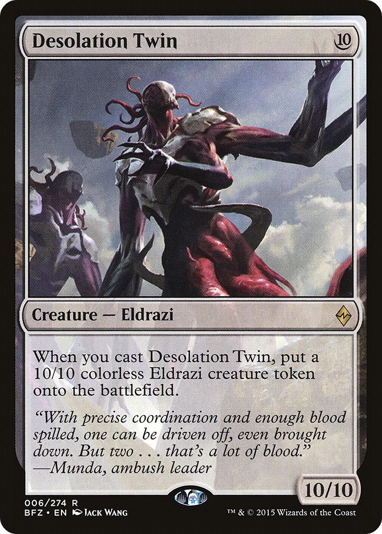 Image of Desolation Twin (BFZ-006) - Battle for Zendikar Foil