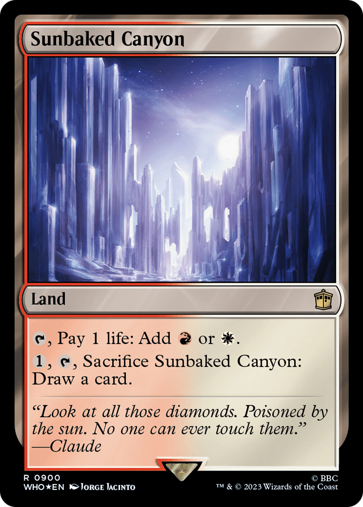 Image of Sunbaked Canyon (Surge Foil) (WHO-900) - Doctor Who Foil