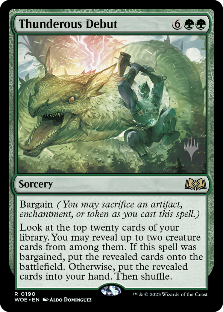 Image of Thunderous Debut (PPWOE-190) - Wilds of Eldraine Promos Foil