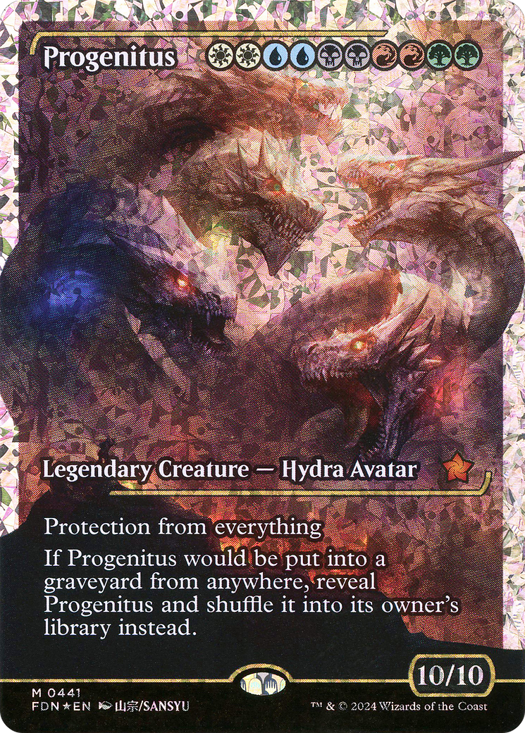 Image of Progenitus (Showcase) (Fracture Foil) (FDN-441) - Foundations: (Showcase) Foil