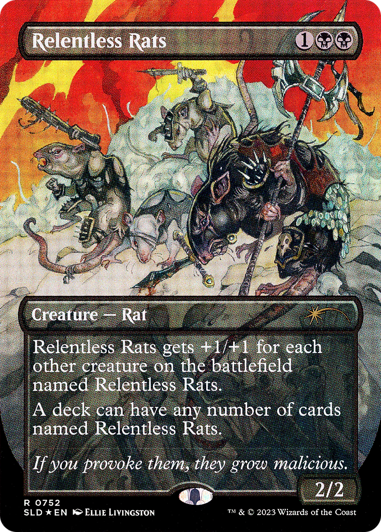 Image of Relentless Rats (SLD-752) - Secret Lair Drop (Borderless) Foil