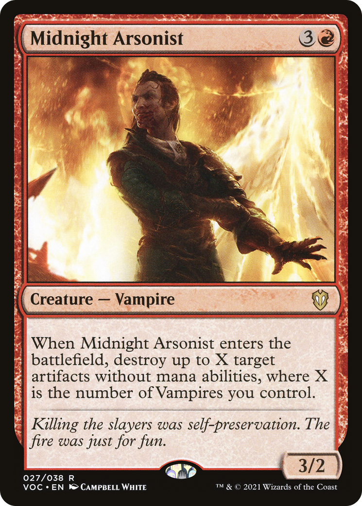 Image of Midnight Arsonist (VOC-027) - Crimson Vow Commander