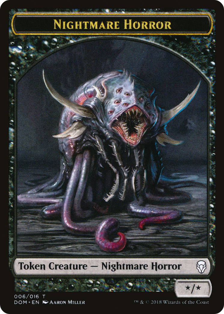 Image of Nightmare Horror Token (DOM-006) - Dominaria Tokens