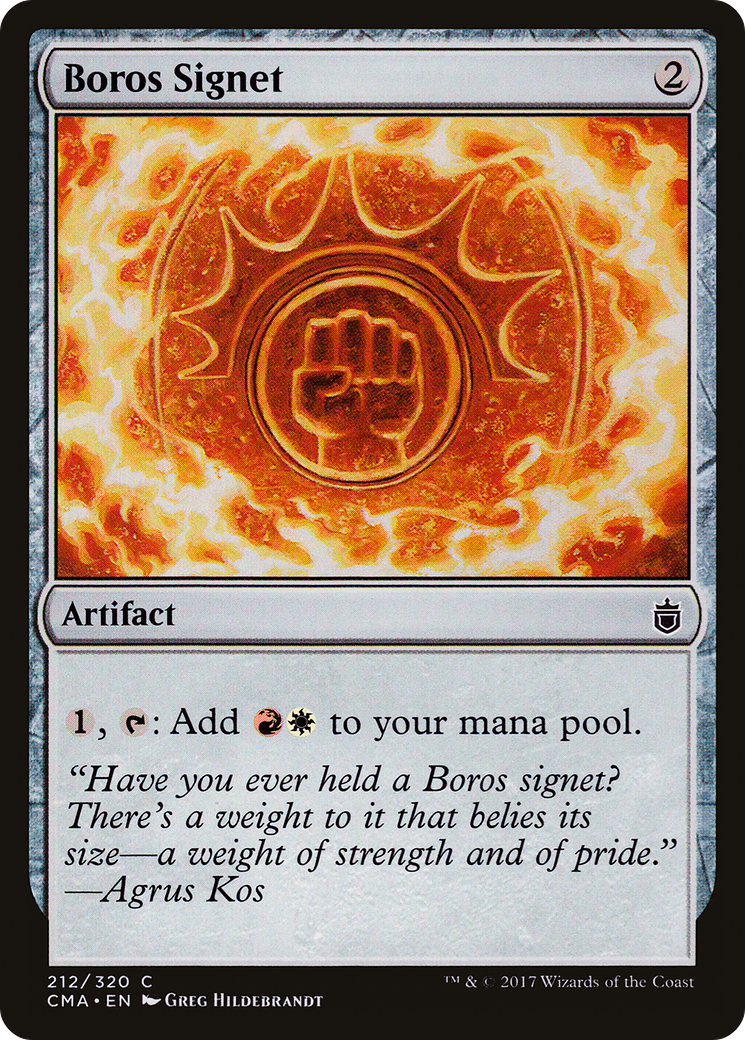 Image of Boros Signet (CMA-212) - Commander Anthology