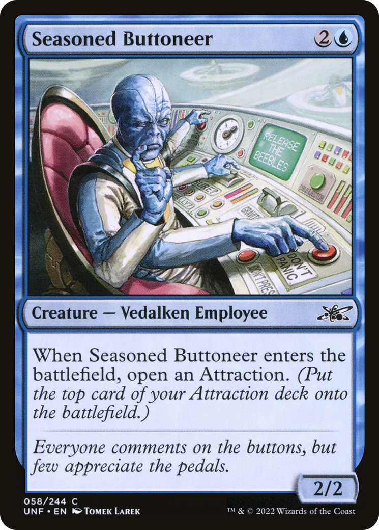 Image of Seasoned Buttoneer (UNF-058) - Unfinity