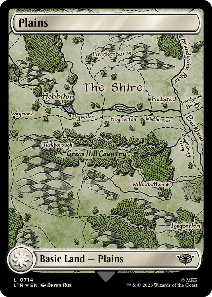 Image of Plains (0714) (Surge Foil) (LTR-714) - The Lord of the Rings: Tales of Middle-earth Foil